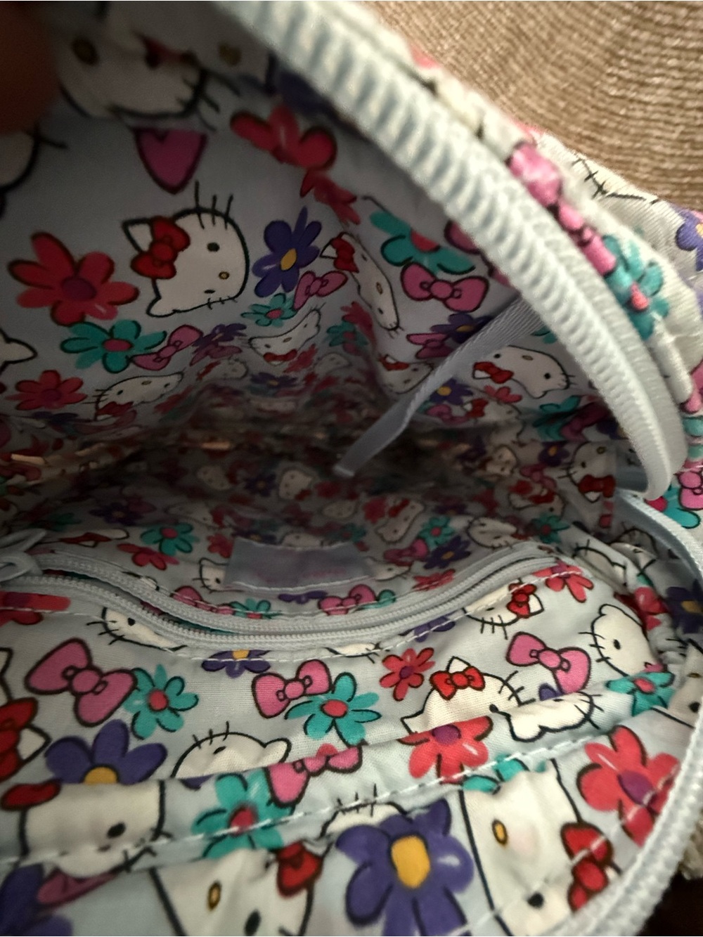 Vera Bradley HELLO KITTY BOWS SM Crossbody Bag - Shoulder Purse EUC - Picture 5 of 6